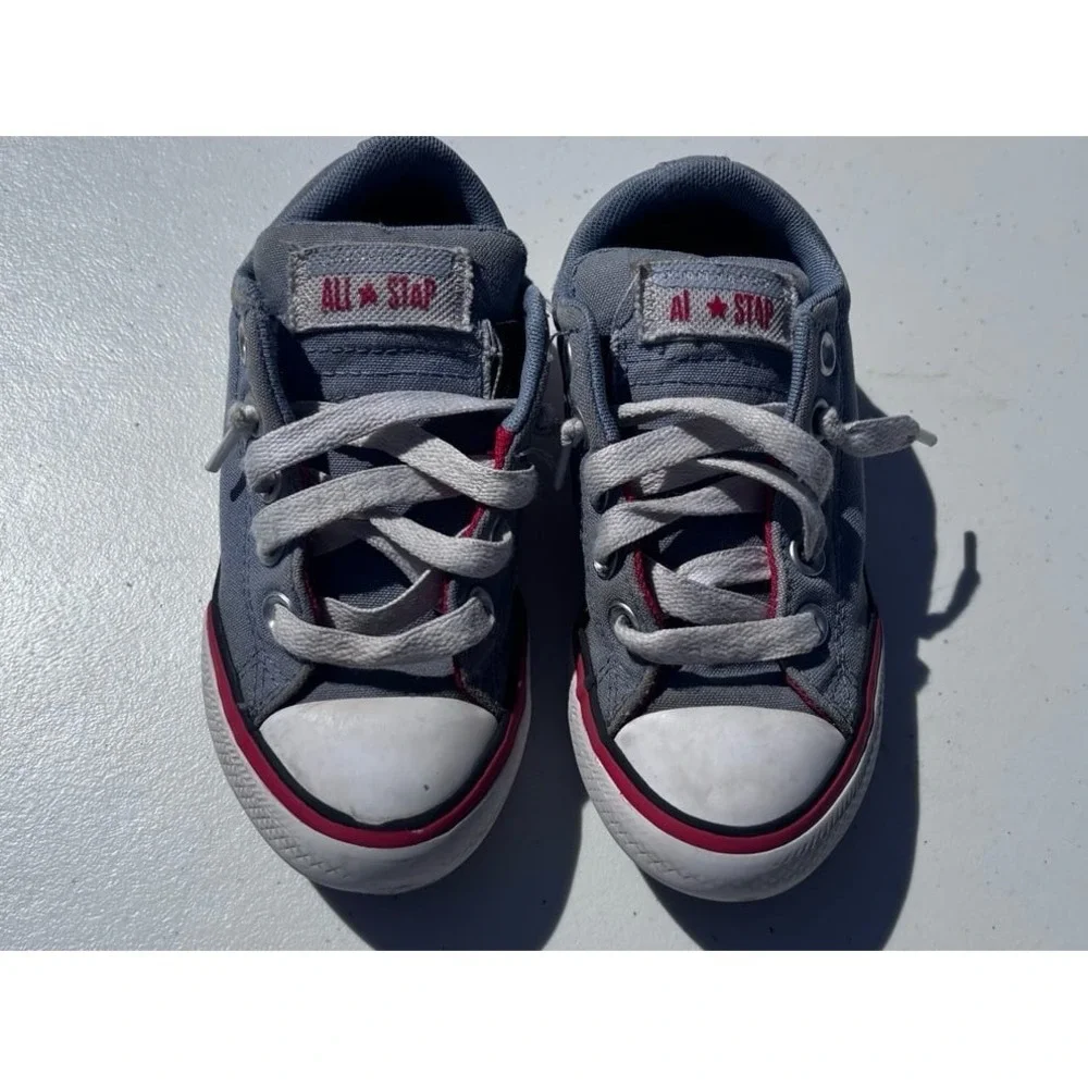 Converse All Star Kids Size 12 Blue Grey‎ Low Top Sneaker